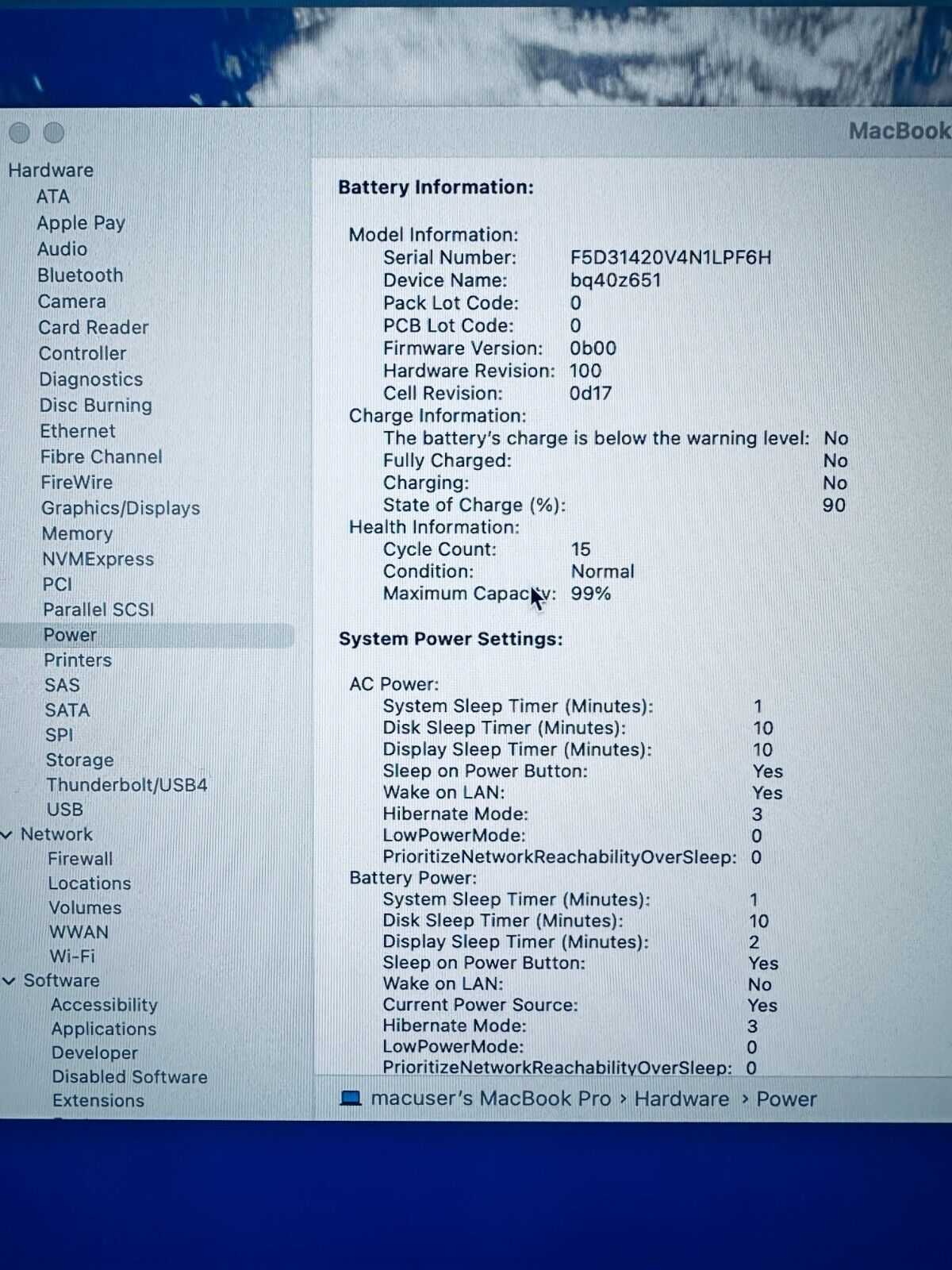 Apple MacBook Air 15.3" M2 8-Core CPU 10-Core GPU 8GB 256GB, In Blue, 15 Cycles