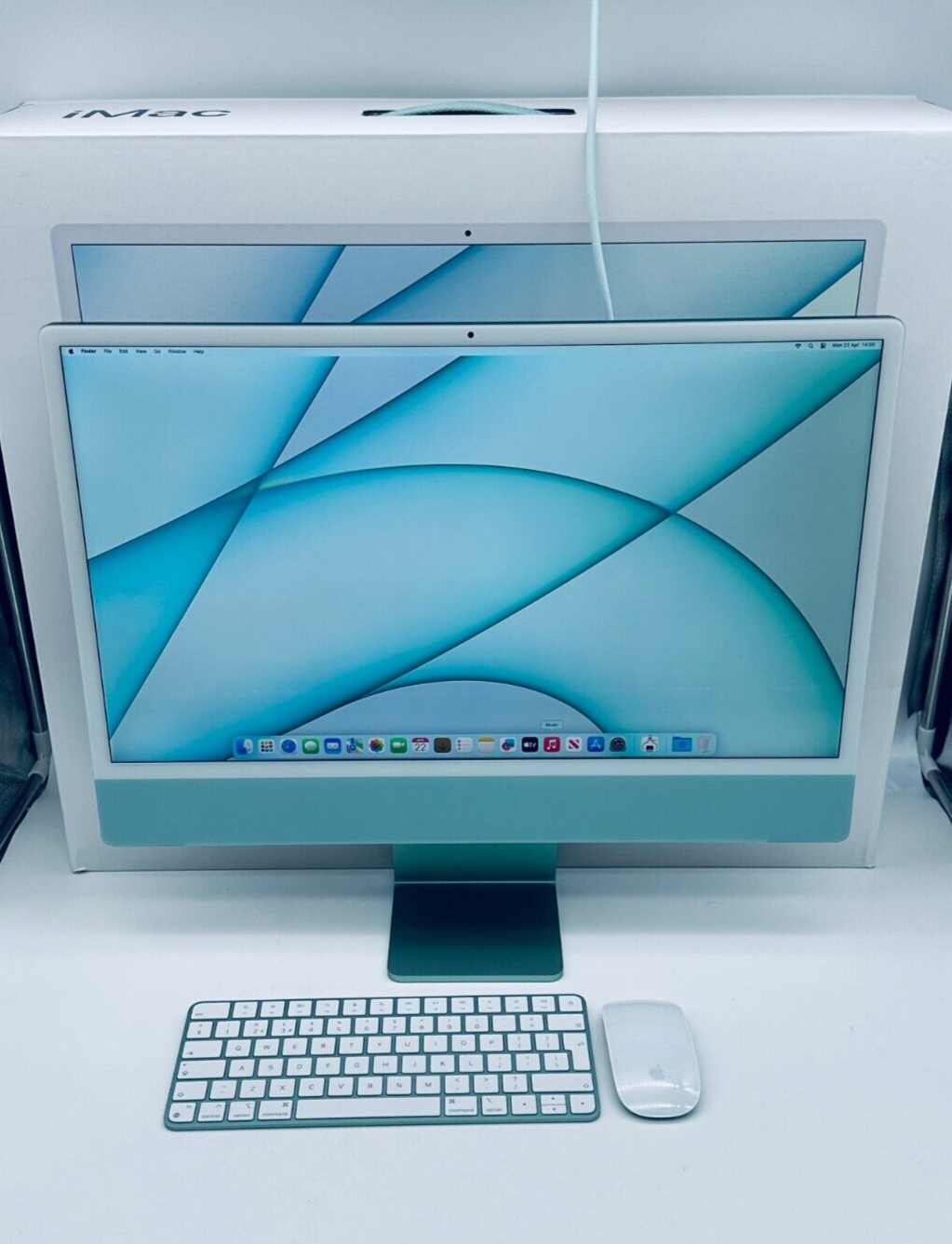 Apple iMac 24 4.5K M1 8GB RAM 256GB SSD 8-Core CPU 7‑Core GPU In Green