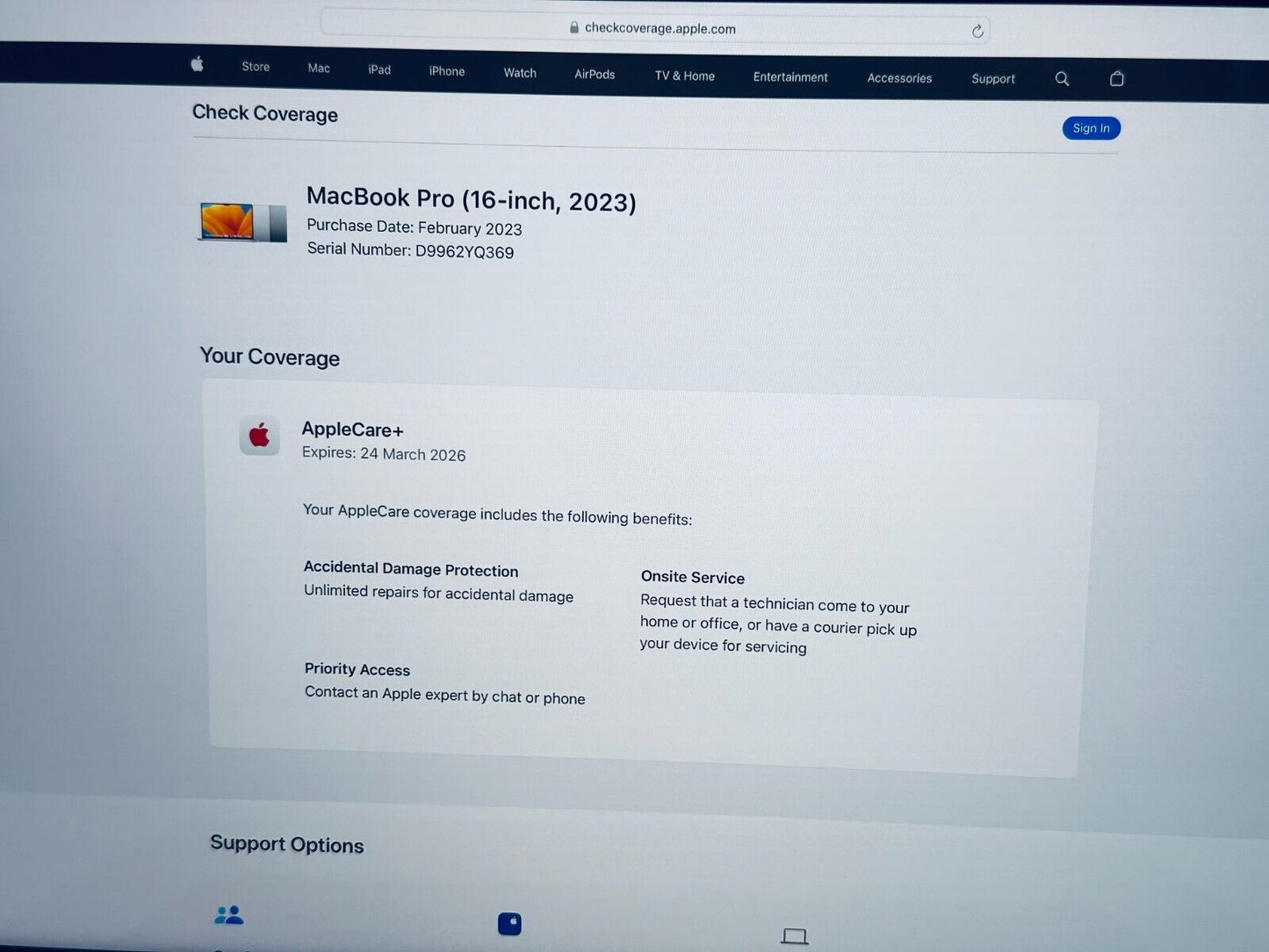 Apple MacBook Pro 16" 2023 M2 Max 12-Core CPU 38-Core GPU 32GB 1TB SSD In Silver