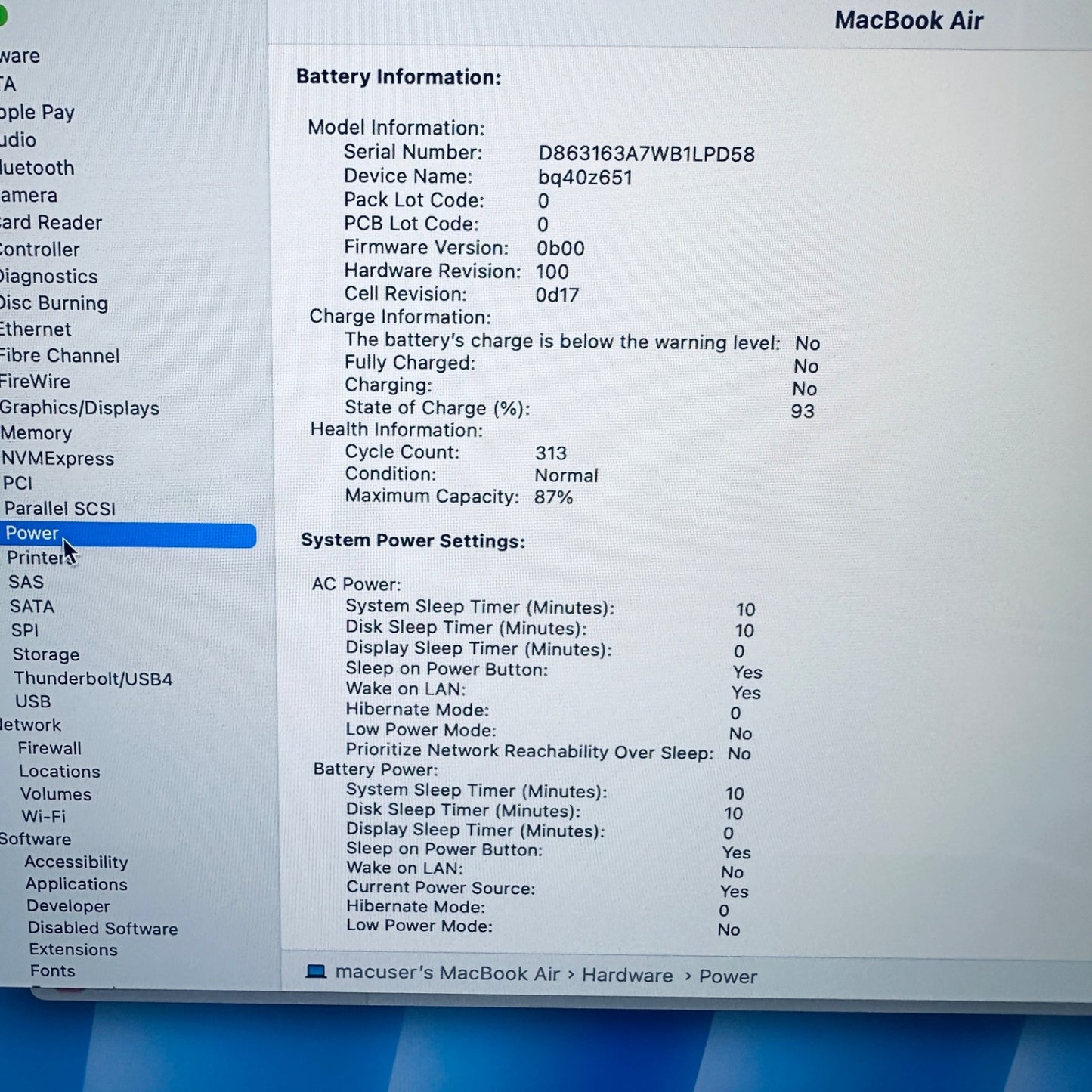 Apple MacBook Air 15-Inch M2 8-Core CPU 10-Core GPU 16GB 1TB SSD Midnight Blue