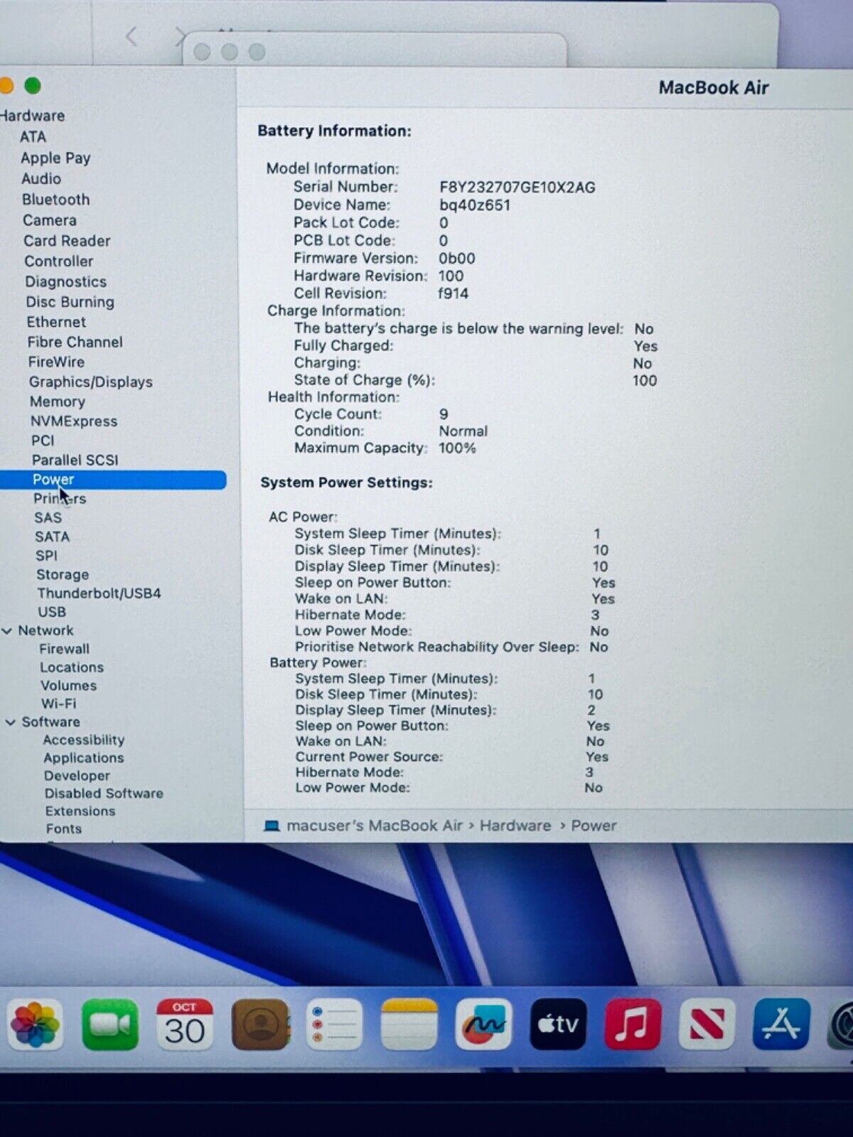 Apple M2 MacBook Air 13-Inch 8-Core CPU 8-Core GPU 8GB, 256GB SSD In Space Grey