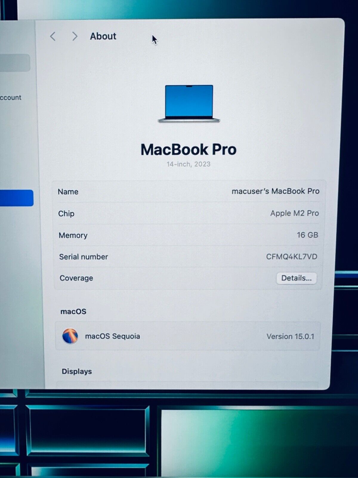 Apple MacBook Pro 14" 2023 M2 Pro 10-Core CPU 16-Core GPU 16GB 512GB In Silver