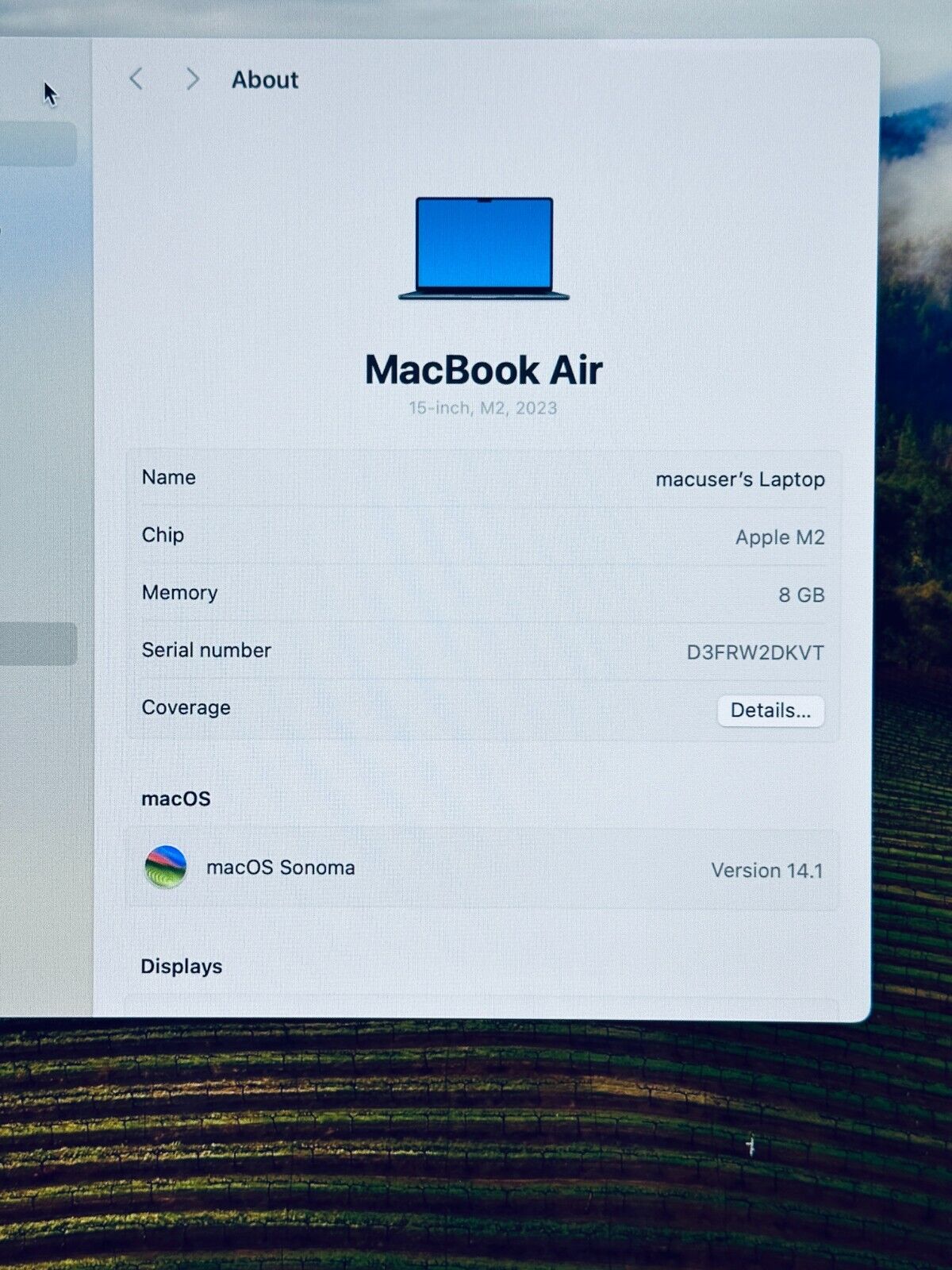 Apple MacBook Air 15.3" M2 8-Core CPU 10-Core GPU 8GB 256GB, In Blue, 15 Cycles