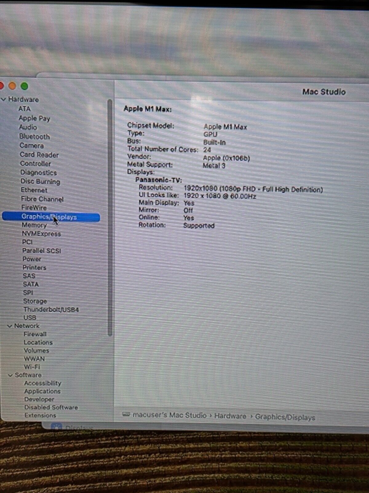Apple Mac Studio M1 Max, 10-Core CPU 24-Core GPU, 32GB RAM, 512GB SSD