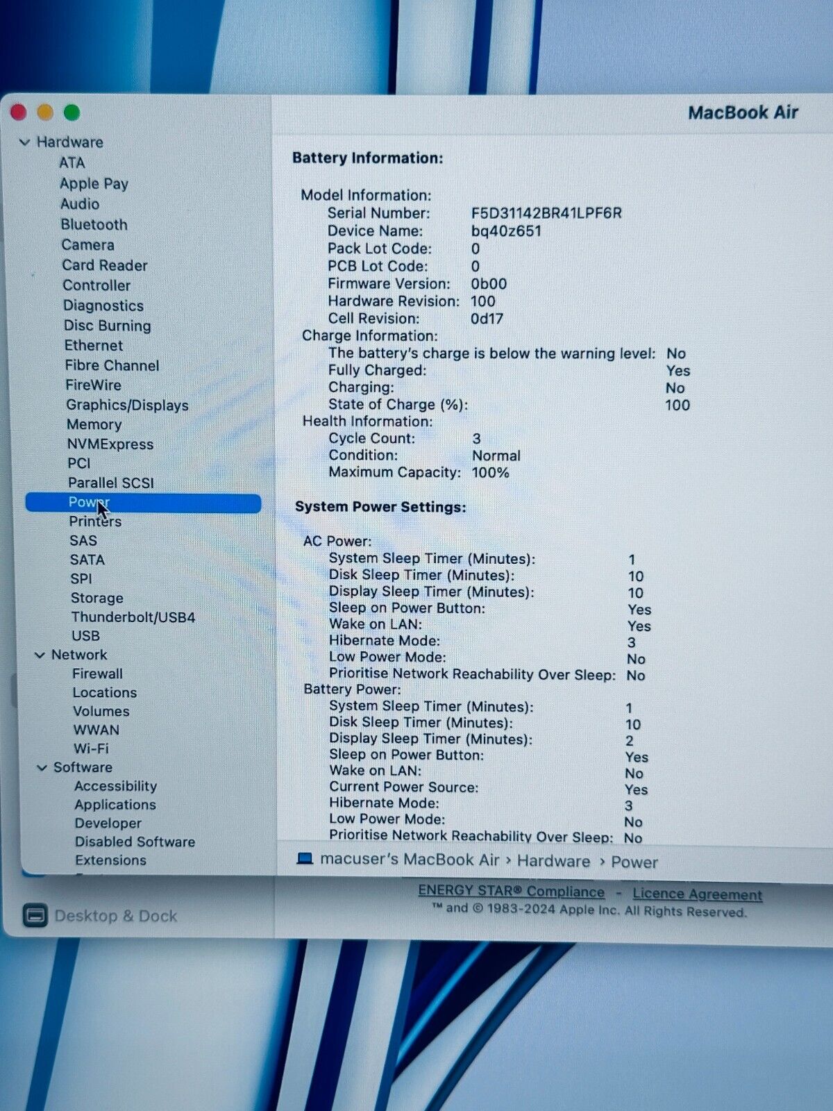 Apple MacBook Air 15.3" M2 8-Core CPU 10-Core GPU 8GB 256GB, In MDT Blue