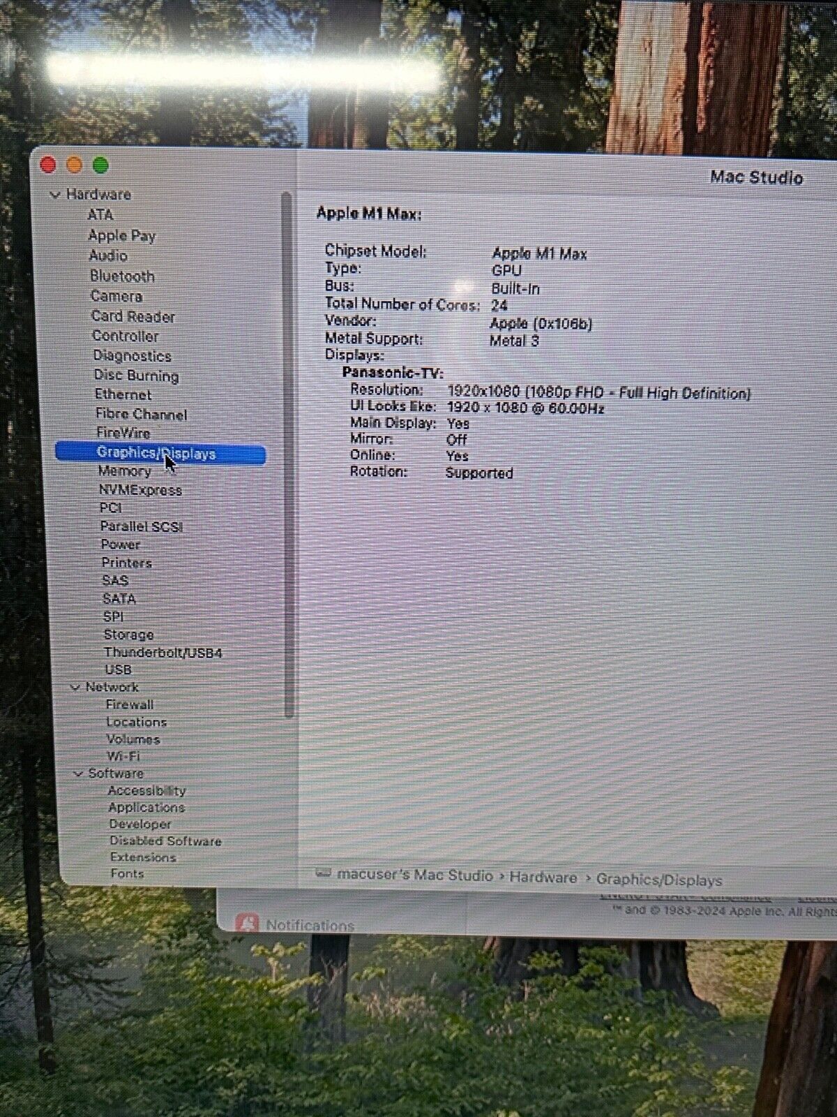 Apple Mac Studio M1 Max, 10-Core CPU 24-Core GPU, 32GB RAM, 512GB SSD