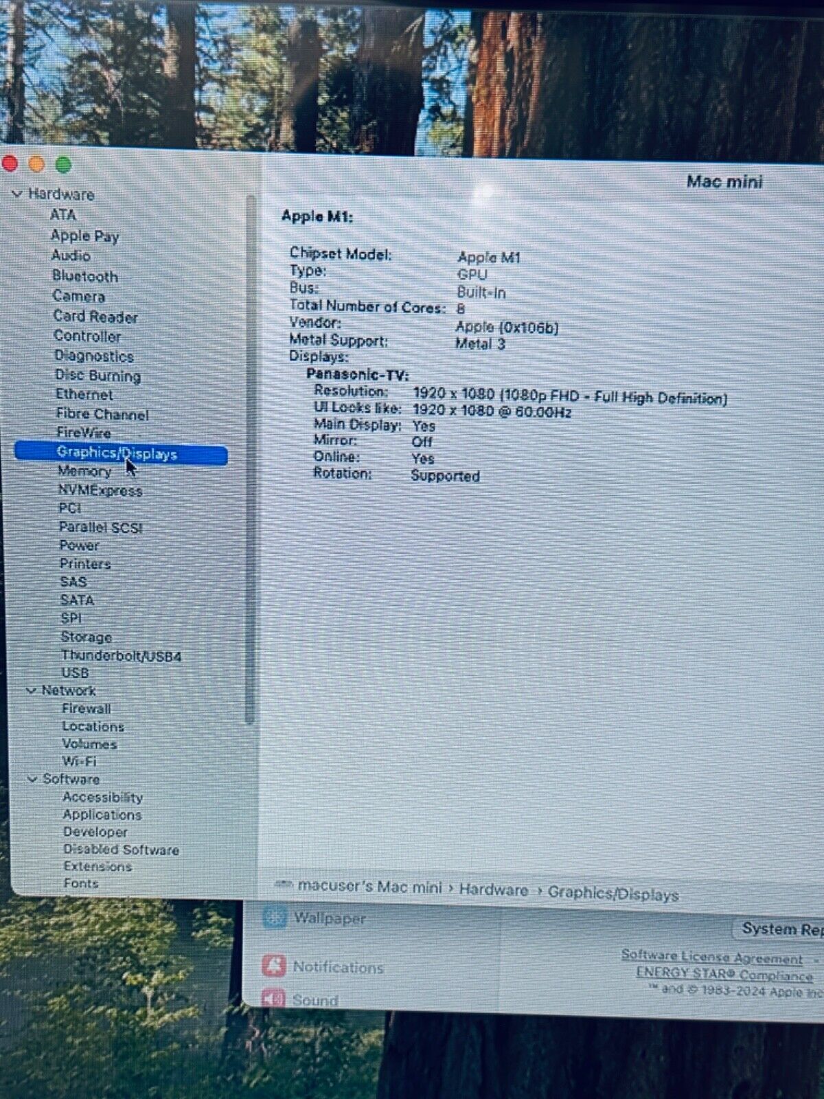 Apple Mac Mini 2020 M1 8-Core CPU 8-Core GPU 8GB RAM 256GB Flash SSD, Silver