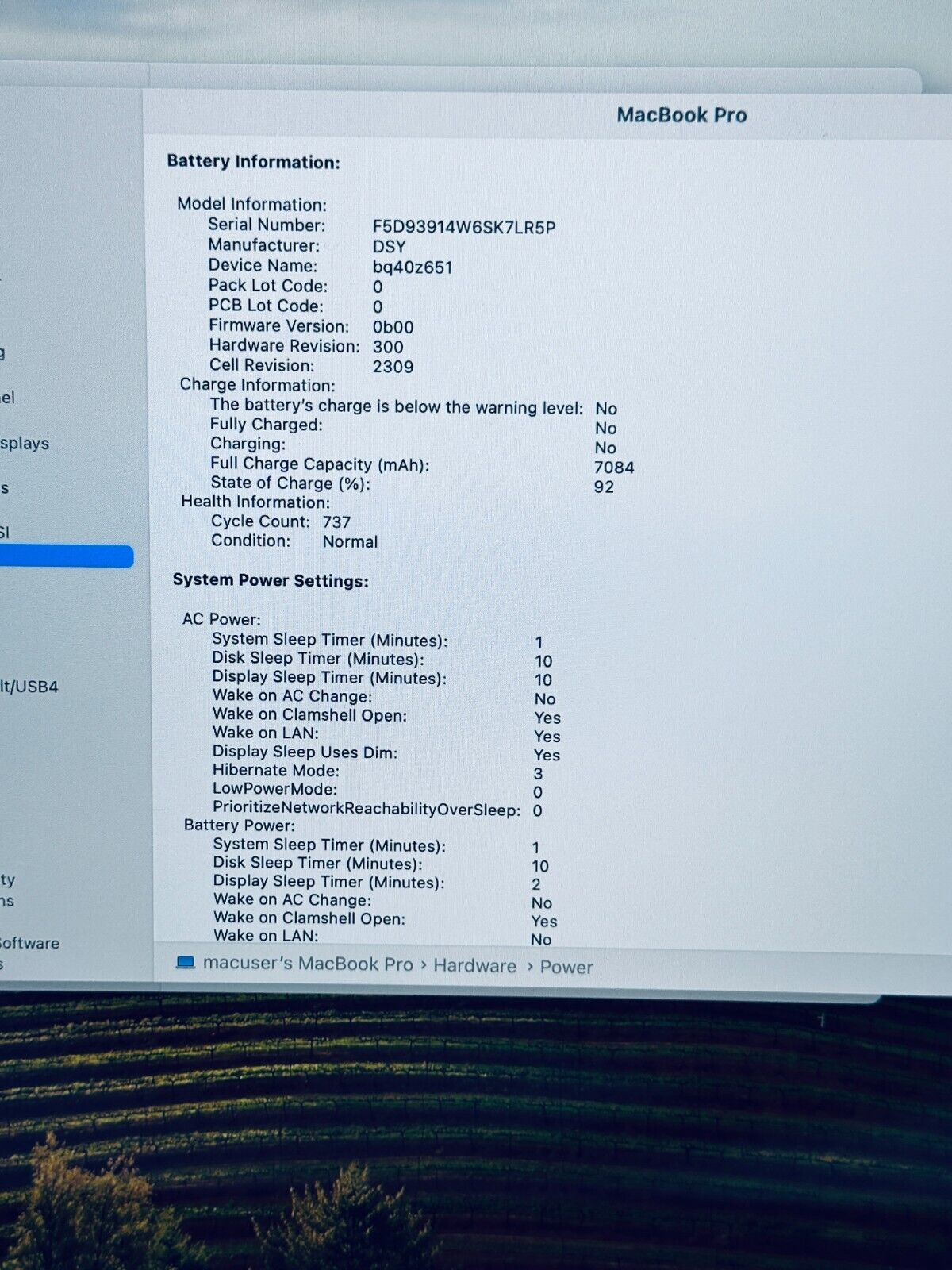 Apple MacBook Pro 16" 2019 Touch Bar ID i7 6-Core 2.6Ghz 16GB 512GB Sp Grey