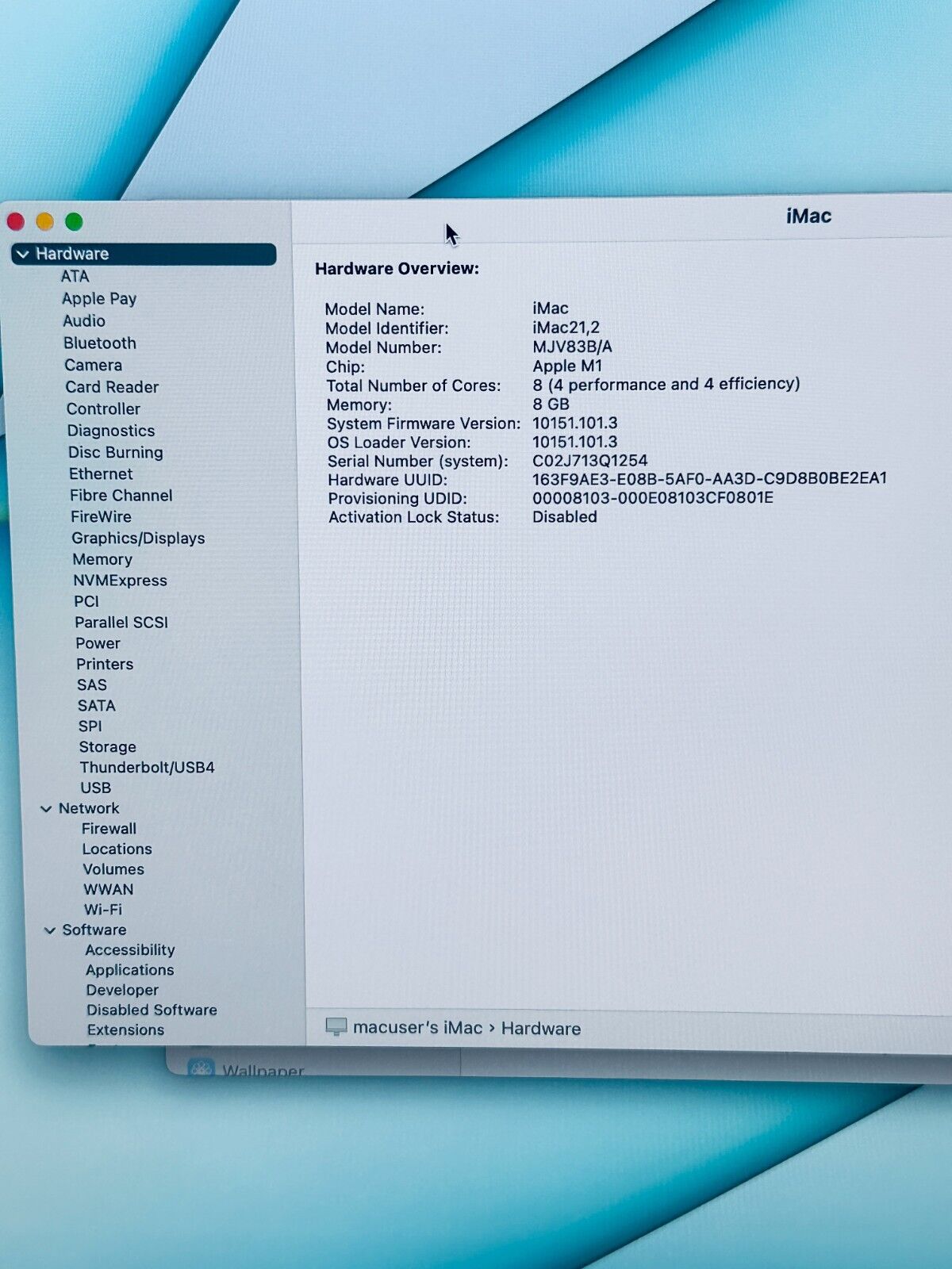 Apple iMac 24 4.5K M1 8GB RAM 256GB SSD 8-Core CPU 7‑Core GPU In Green