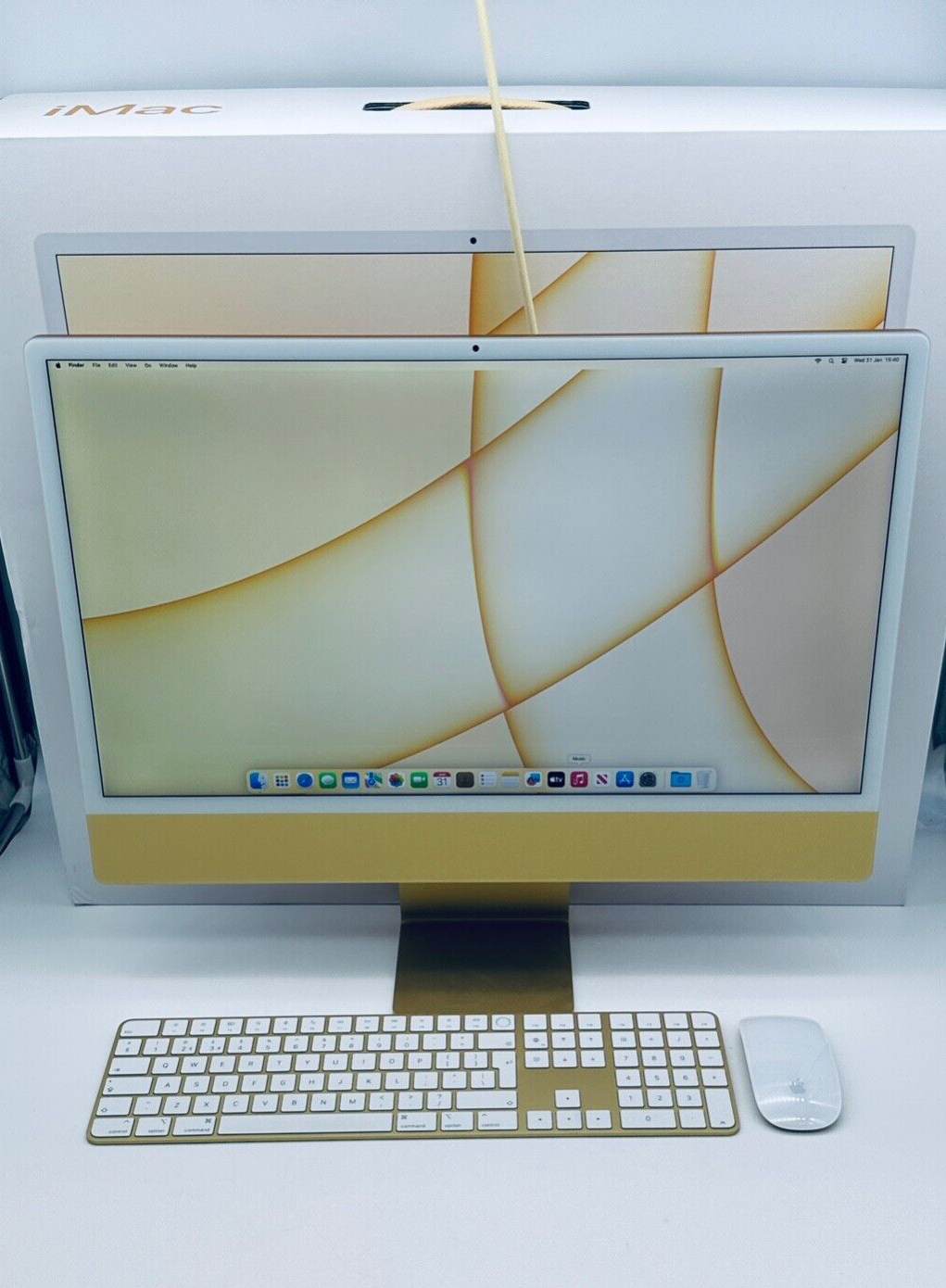 Apple iMac 24 4.5K M1 16GB RAM 1TB SSD 8-Core CPU 8‑Core GPU Yellow 4 X Port