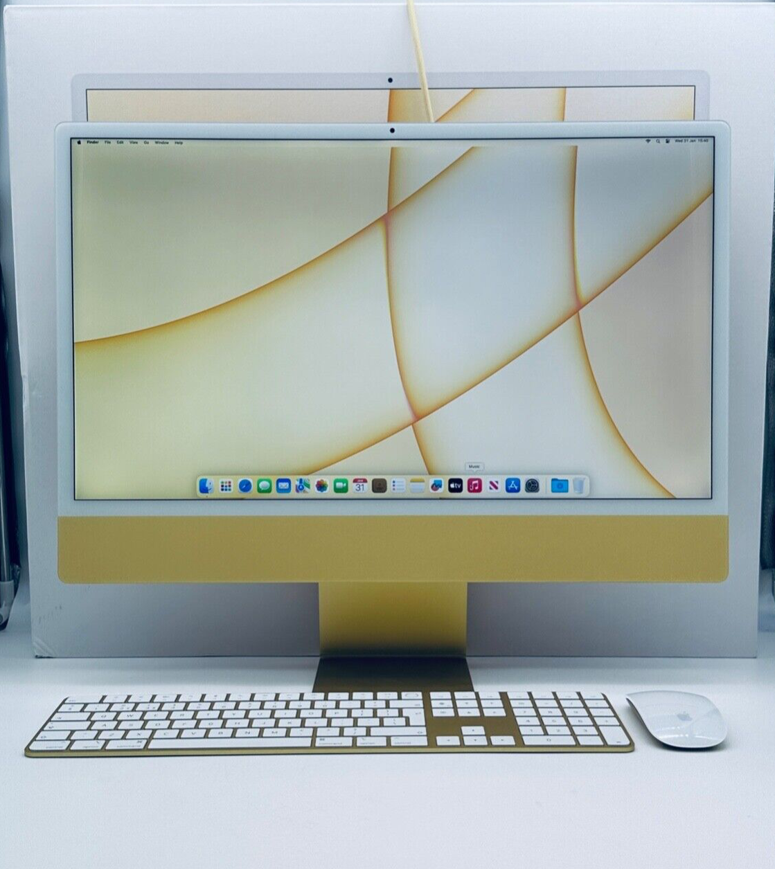 Apple iMac 24 4.5K M1 16GB RAM 1TB SSD 8-Core CPU 8‑Core GPU Yellow 4 X Port