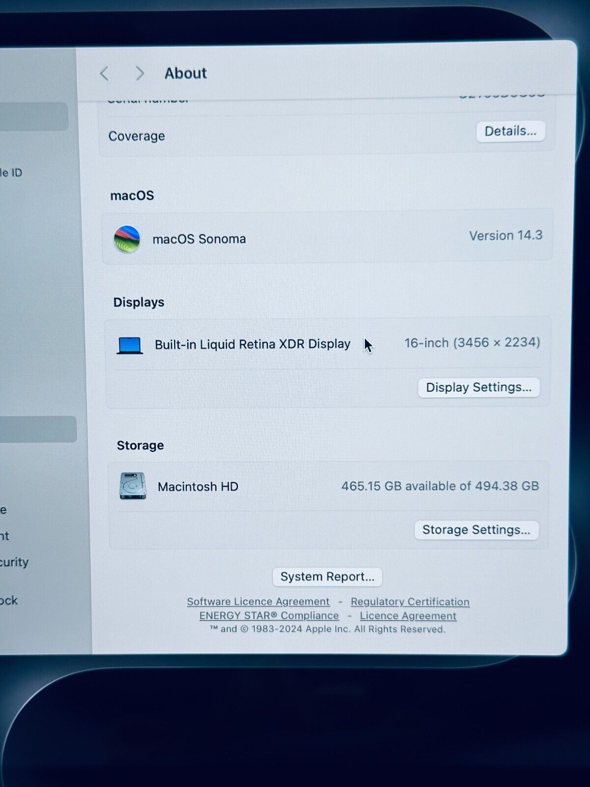 NEW Apple MacBook Pro 16" 2023 M3 Pro 12-Core CPU 18-Core GPU 36GB 512GB Black