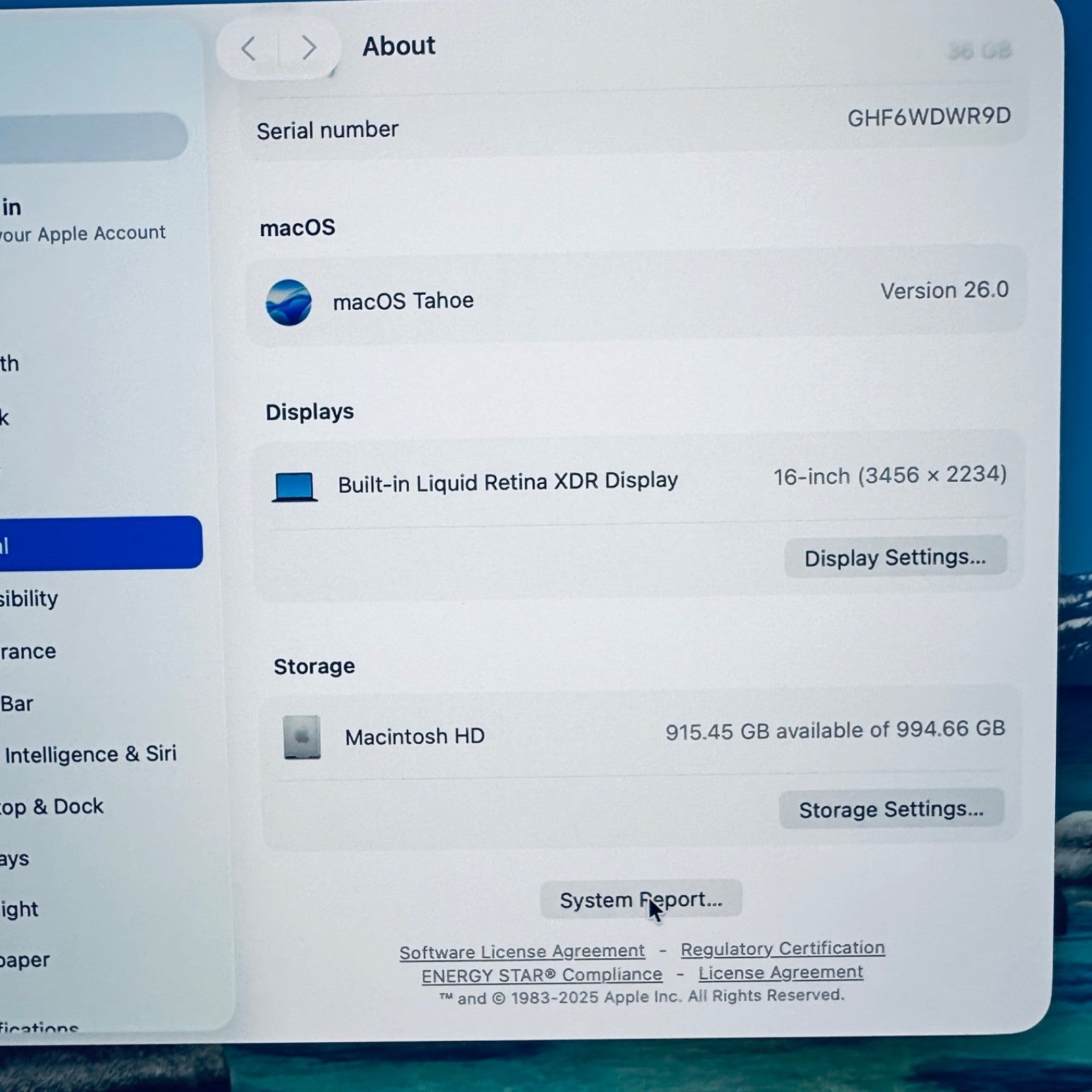 16-Inch MacBook Pro M3 Max 14-Core CPU 30-Core GPU 36GB Ram 1TB SSD Space Black