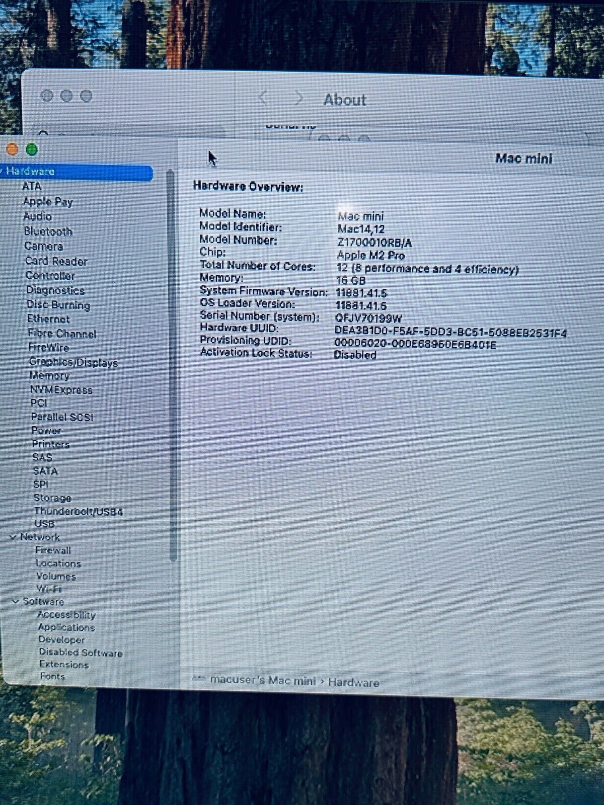 Apple Mac Mini 2023 M2 Pro 12-Core CPU 19-Core GPU 16GB RAM 2TB Flash SSD