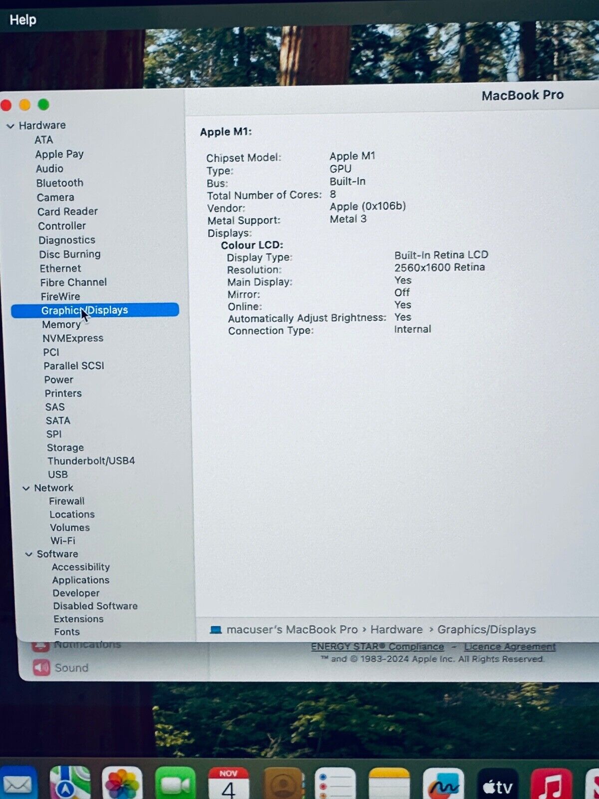 Apple M1 MacBook Pro 13-Inch Touch Bar 8-Core CPU 8-GPU 16GB Ram 512GB SSD Grey