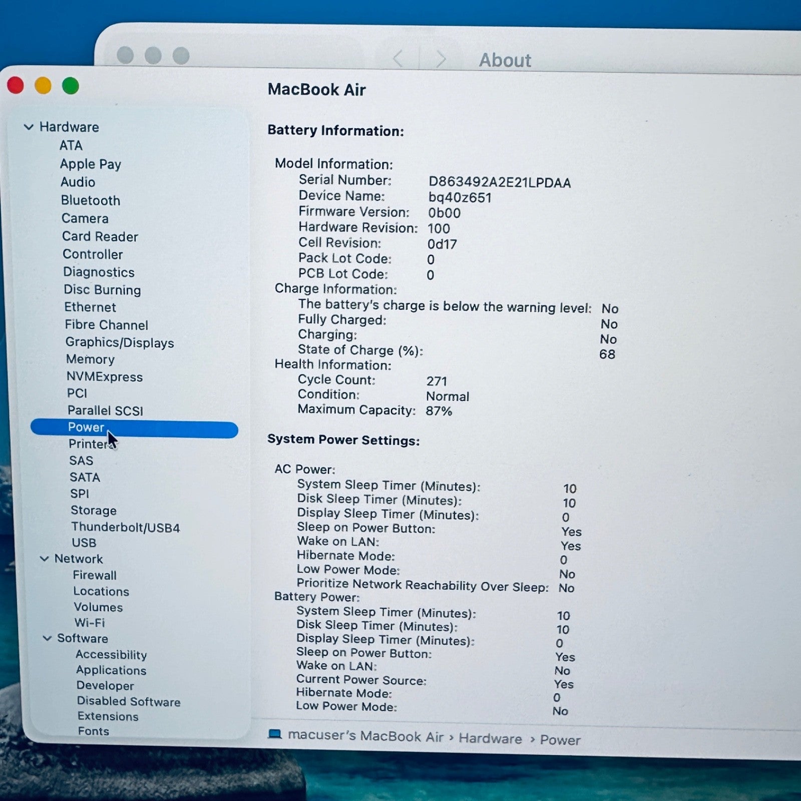Apple MacBook Air 15-Inch M2 8-Core CPU 10-Core GPU 8GB 256GB In Starlight, Gold