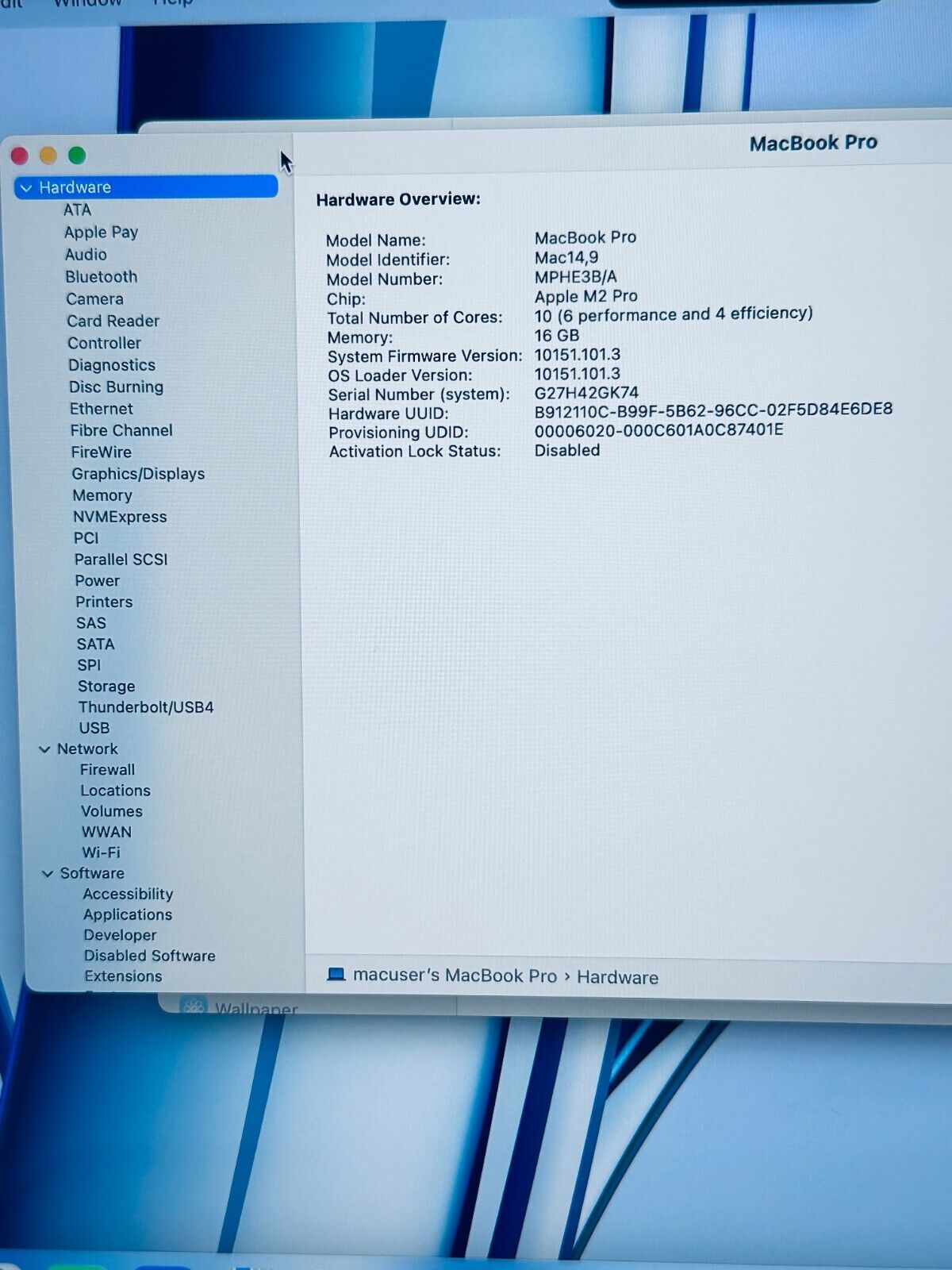 Apple MacBook Pro 14" 2023 M2 Pro 10-Core CPU 16-Core GPU 16GB 512GB SSD Sp Grey