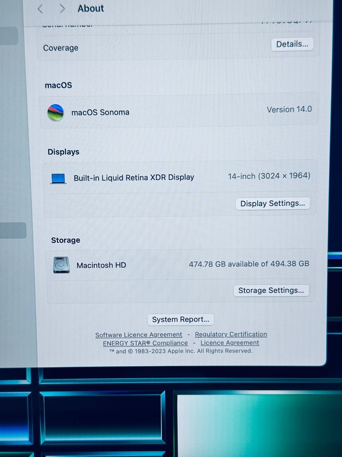 Apple MacBook Pro 14" M1 Pro 8-Core CPU 14-Core GPU 16GB 512GB SSD Silver MINT
