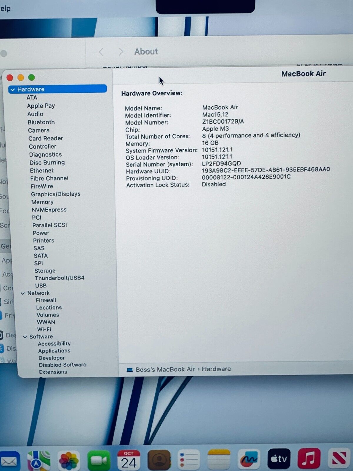 Apple M3 MacBook Air 2024 13-Inch 8-Core CPU 10-Core GPU 16GB 512GB Mnd Blue