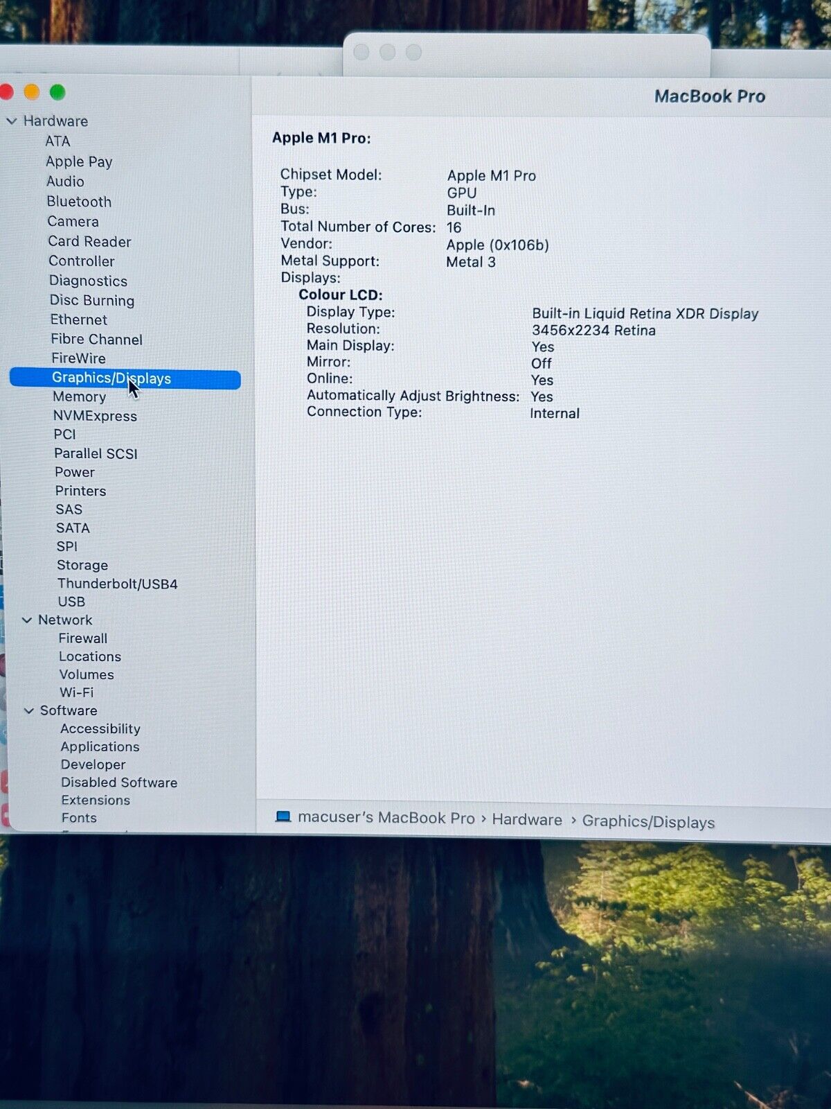 Apple MacBook Pro 16" 2021 M1 Pro 10-Core CPU 16-Core GPU, 16GB, 1TB, Space Grey