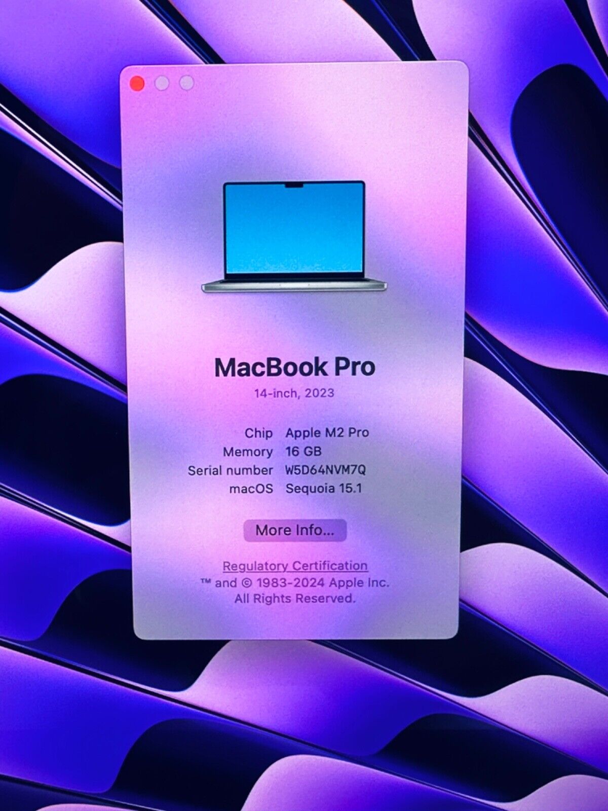 Apple MacBook Pro 14" 2023 M2 Pro 10-Core CPU 16-Core GPU 16GB 512GB In Sp Grey
