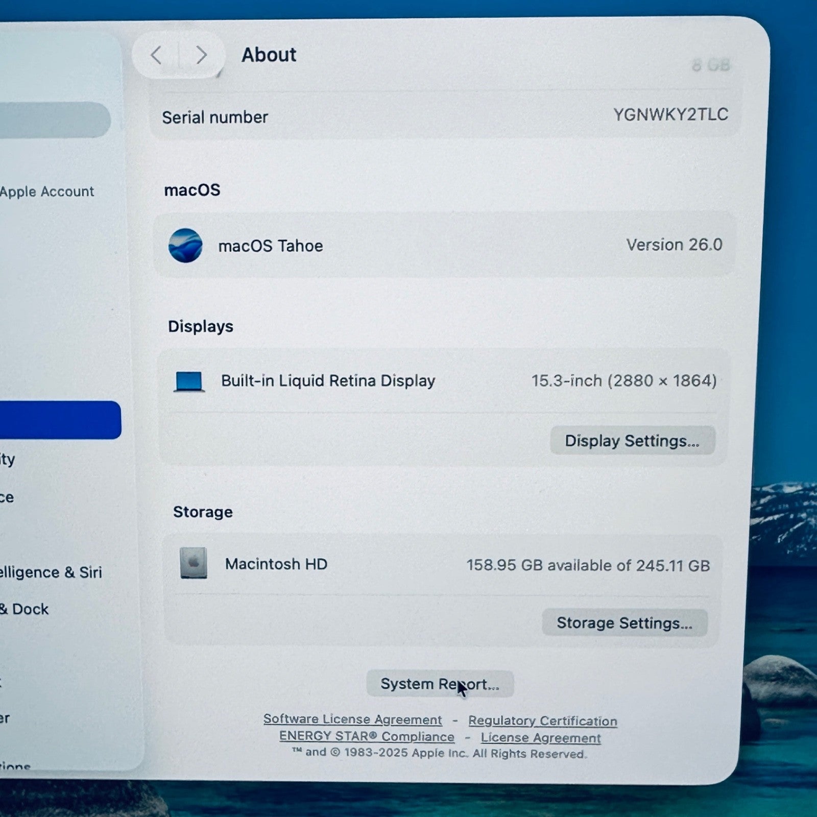 MacBook Air 15-Inch M2 8-Core CPU 10-Core GPU 8GB 256GB Silver 12M Warranty