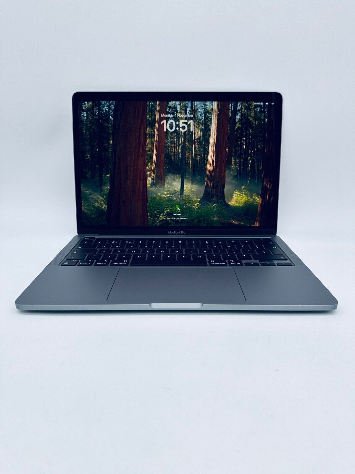 Apple M1 MacBook Pro 13-Inch Touch Bar 8-Core CPU 8-GPU 16GB Ram 512GB SSD Grey