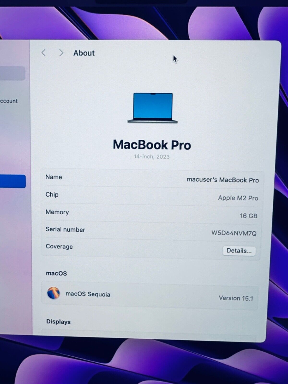 Apple MacBook Pro 14" 2023 M2 Pro 10-Core CPU 16-Core GPU 16GB 512GB In Sp Grey