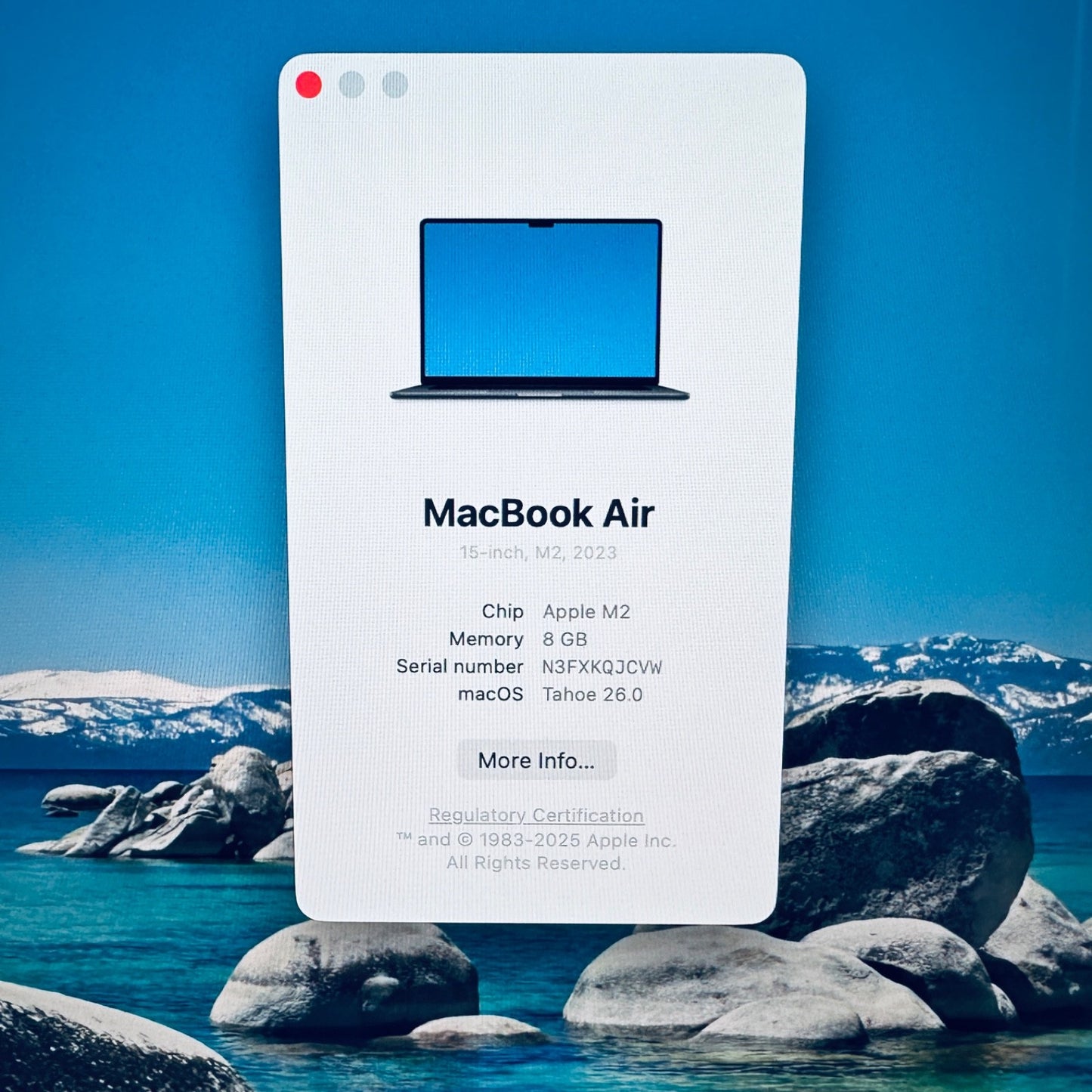 MacBook Air 15-Inch M2 8-Core CPU 10-Core GPU 8GB 512GB In MDN Blue + Warranty