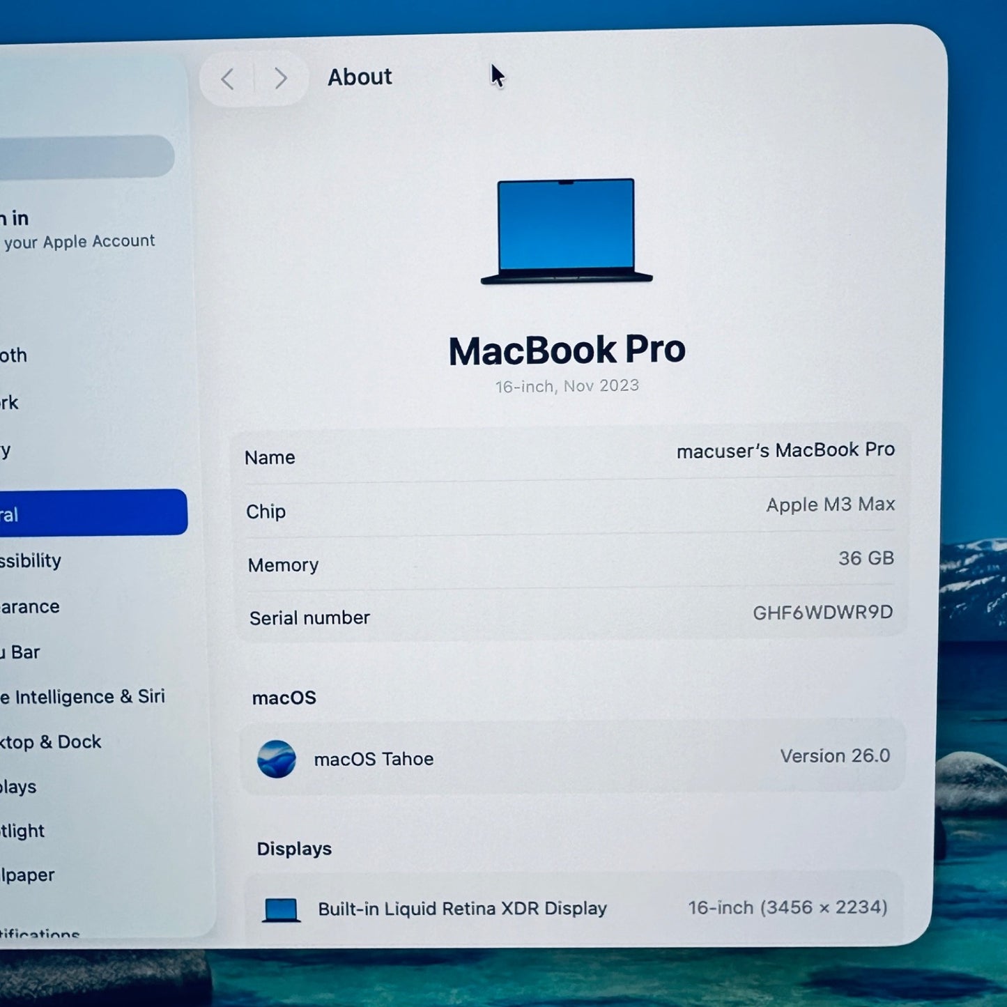 16-Inch MacBook Pro M3 Max 14-Core CPU 30-Core GPU 36GB Ram 1TB SSD Space Black