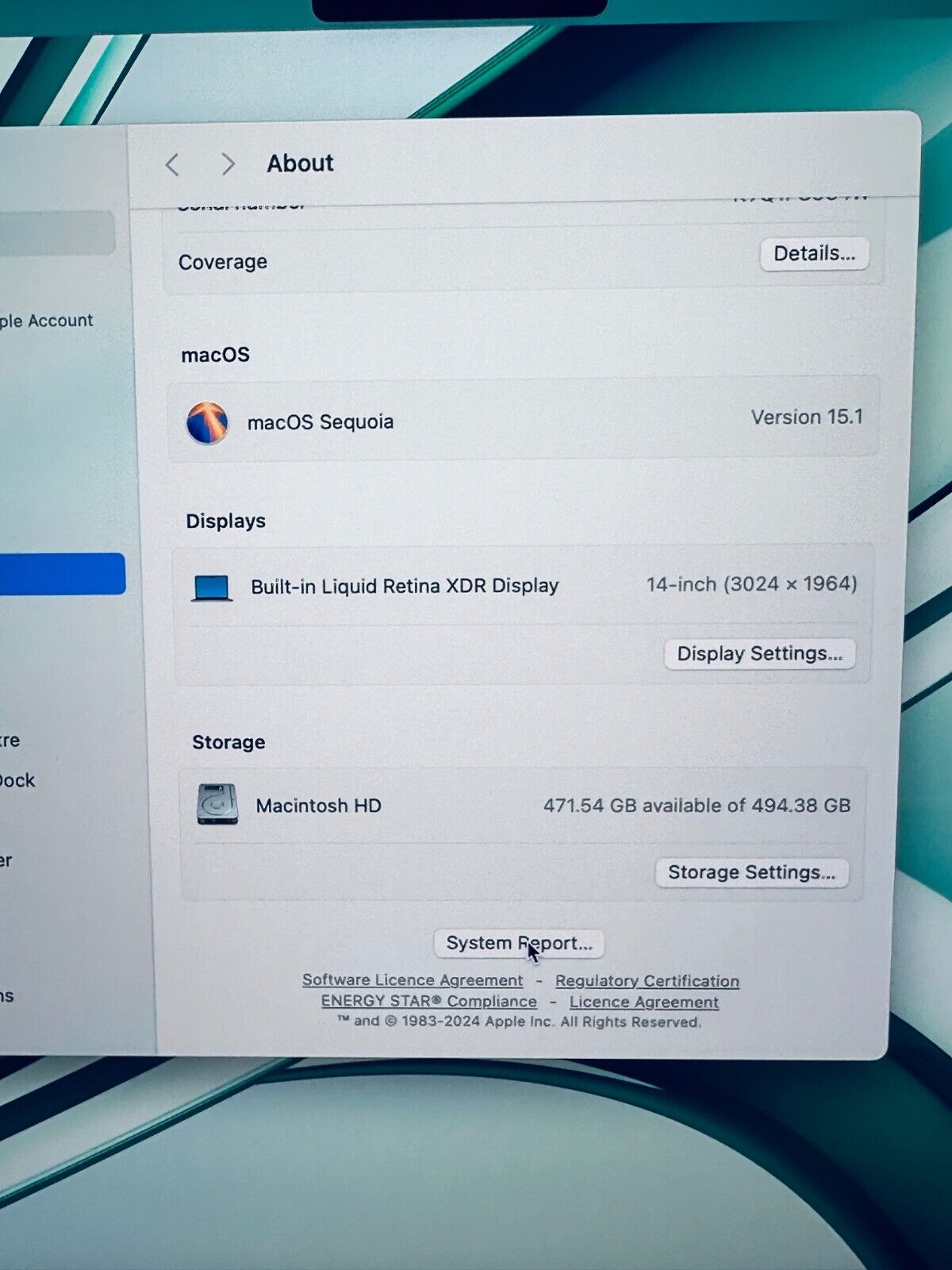Apple MacBook Pro 14" M1 Pro 8-Core CPU 14-Core GPU 16GB 512GB SSD In Space Grey