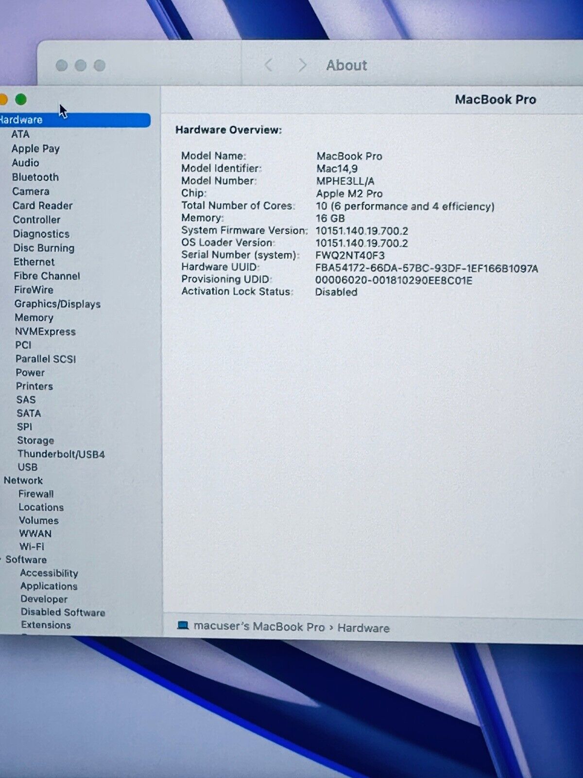 Apple MacBook Pro 14" 2023 M2 Pro 10-Core CPU 16-Core GPU 16GB 512GB SSD Sp Grey