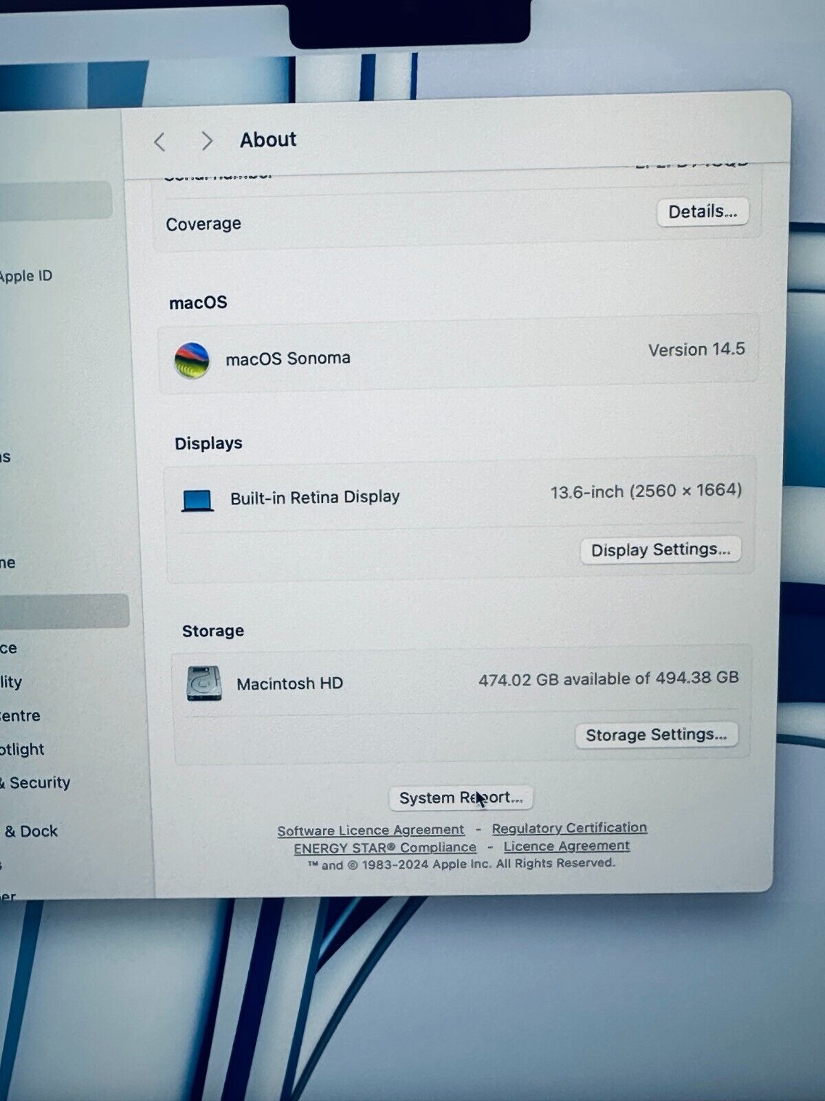 Apple M3 MacBook Air 2024 13-Inch 8-Core CPU 10-Core GPU 16GB 512GB Mnd Blue