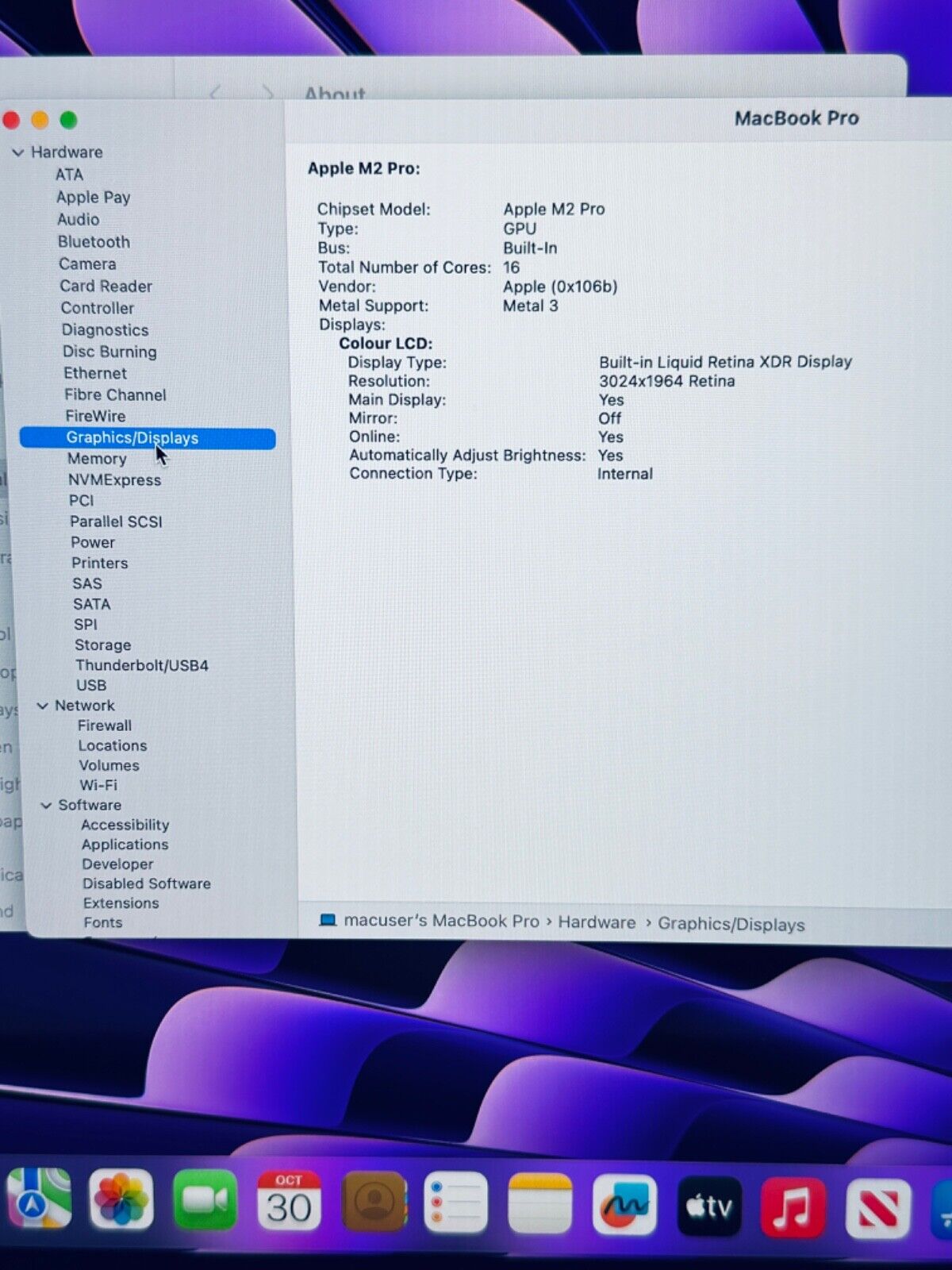 Apple MacBook Pro 14" 2023 M2 Pro 10-Core CPU 16-Core GPU 16GB 512GB In Sp Grey